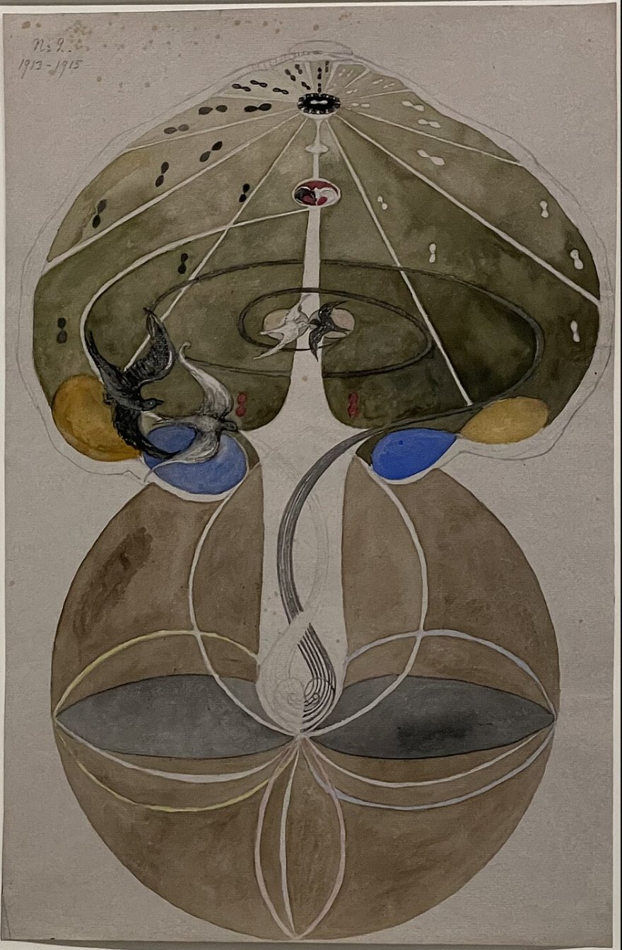 Hilma af Klint, L'Arbre de la connaissance n°2, 1913-1915